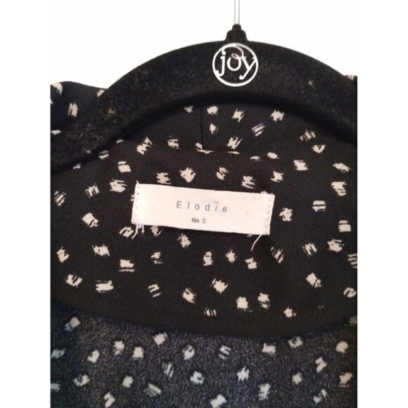 Elodie black open front blazer style cardigan - Picture 4 of 8